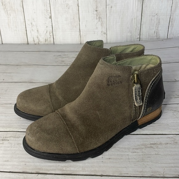 Sorel Major Olive Brown Ankle Booties - Picture 2 of 10
